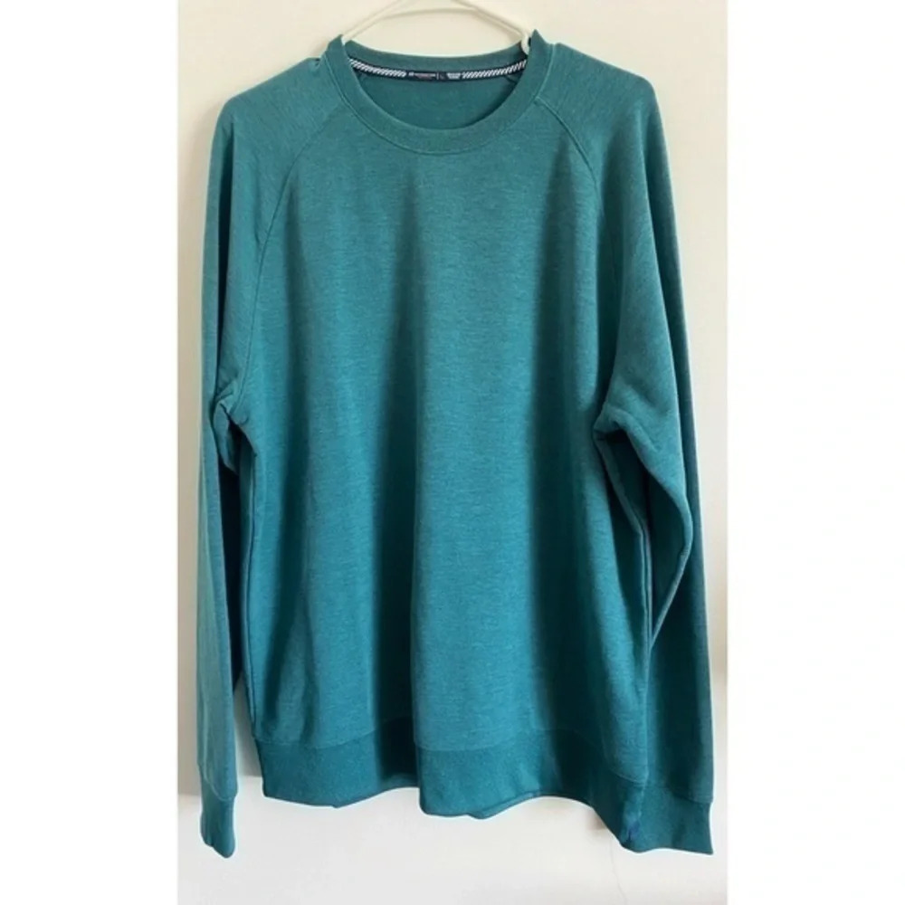 Southern Tide • Teal Anchorage Crew Long Sleeve Shirt